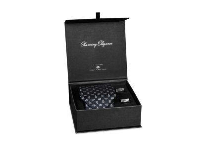 Pánský hedvábný kravatový set, model BASTRE Regular