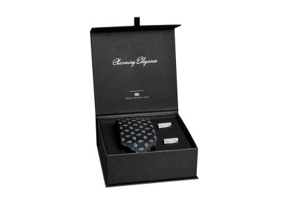 Pánský hedvábný kravatový set, model BASTRE Slim