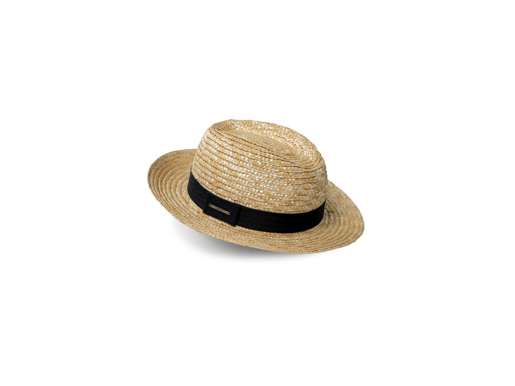 Pánský slaměný klobouk BANDI, model FEDORA RICCO Sabbia