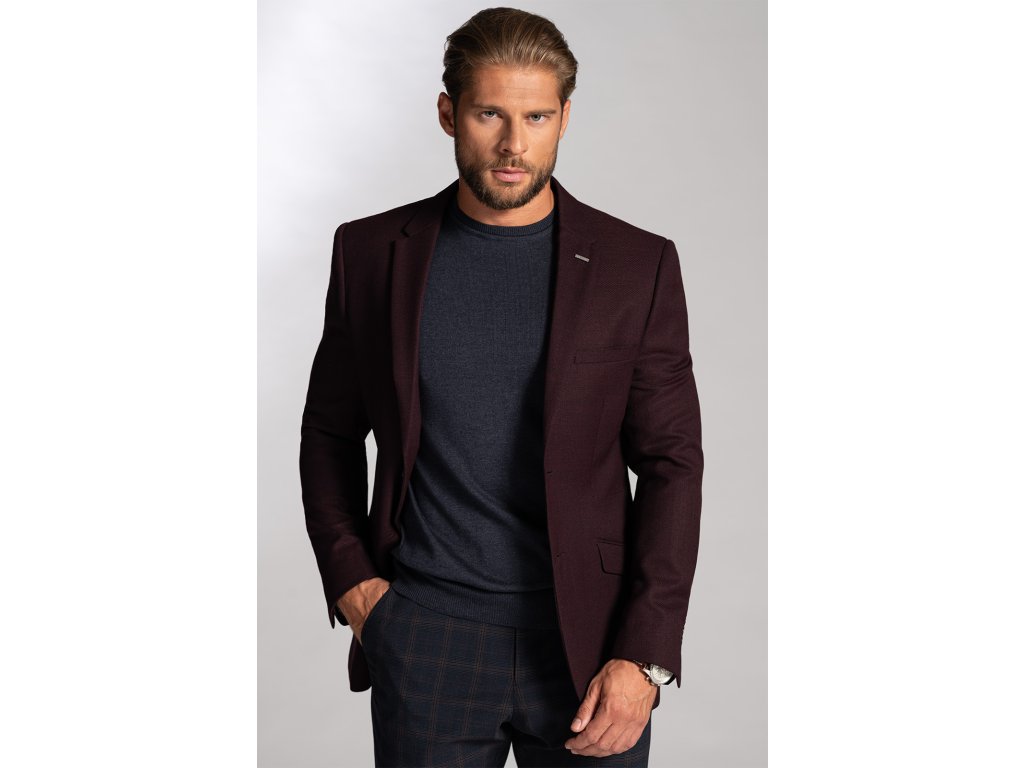 Pánské volnočasové sako BANDI, model SLIM TAURIO Sangre