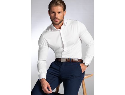 Pánská košile BANDI, model SLIM LARICCIO Bianco