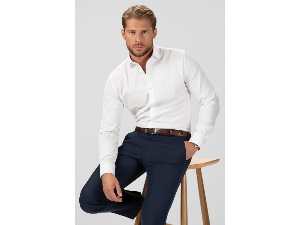 Pánská košile BANDI, model REGULAR CLEMENTIO Bianco