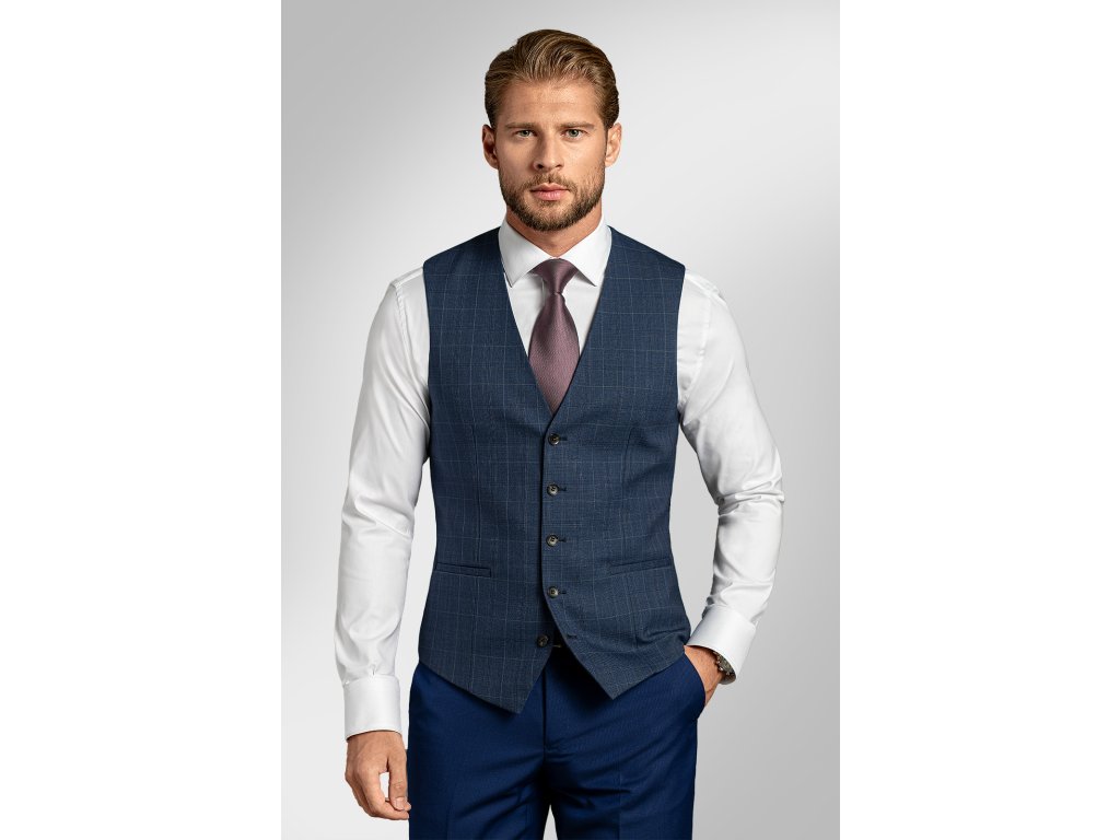 Pánská vesta BANDI, model SLIM ALECO Marin