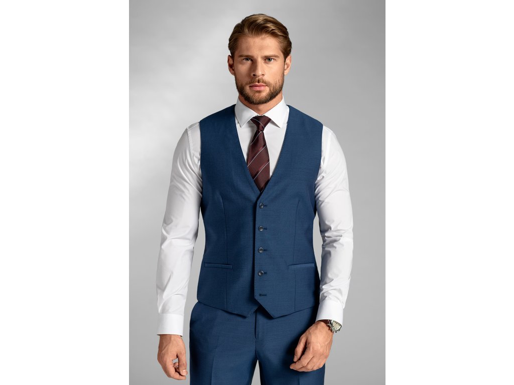 Pánská vesta BANDI, model SLIM LUGIO Blu