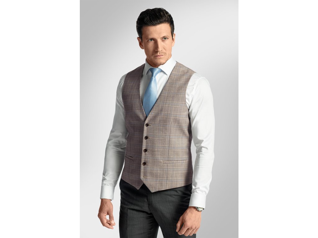 Pánská vesta BANDI, model SLIM LYONE Sabbia