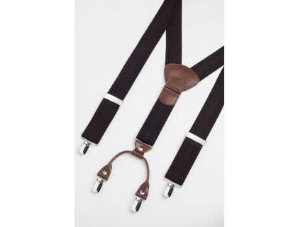 Pánské šle BANDI, model BRUNO Maron