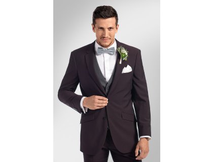 Pánský oblek BANDI ARTEMIO Marsala, střih TAILORED FIT