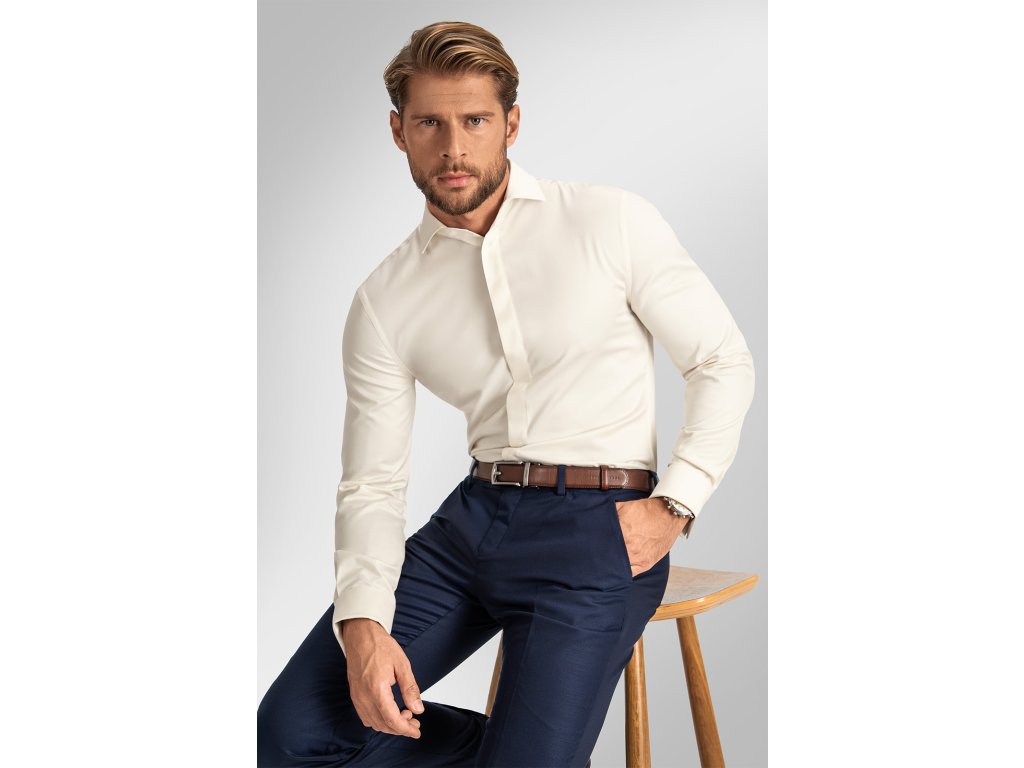 Pánská košile BANDI, model REGULAR THEODUX Cremo
