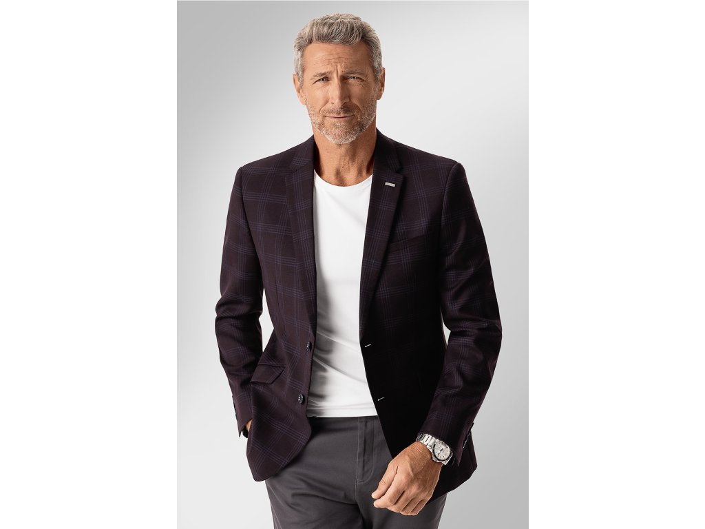 Pánské sako BANDI, model SLIM FERONNITO Marsala
