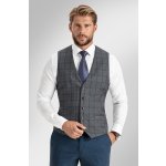 Pánská vesta BANDI,  model SLIM RESTORIO Basalto