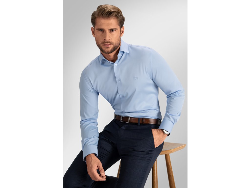 Pánská košile BANDI, model SLIM VICTORIO Azzur