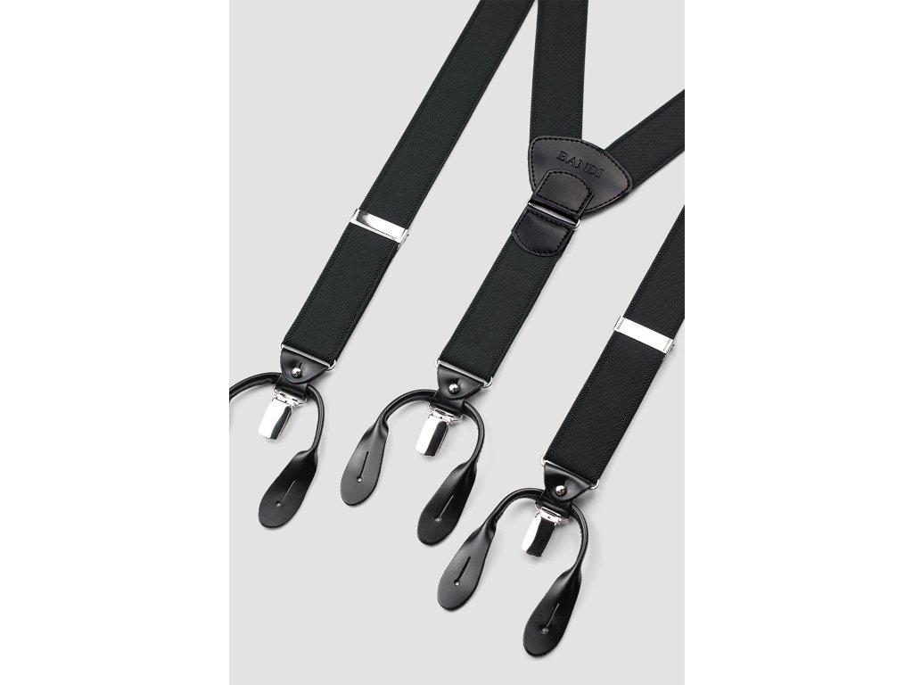 Pánské smokingové šle BANDI, model MONTEFO Nero