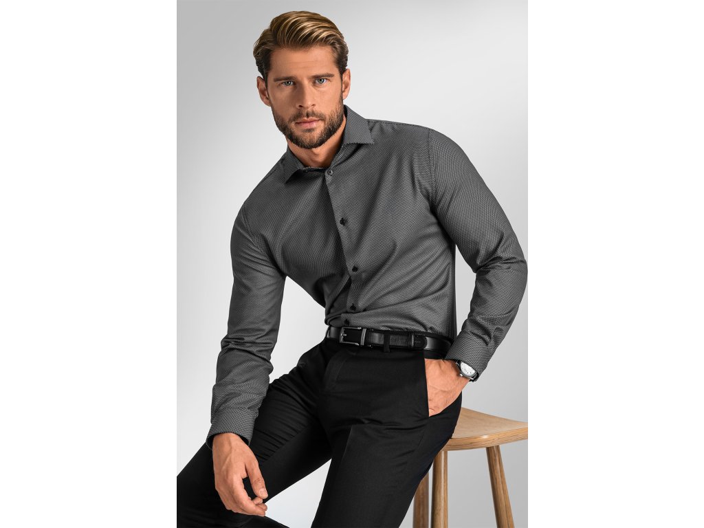 Pánská košile BANDI, model REGULAR LAPORTO Basalto