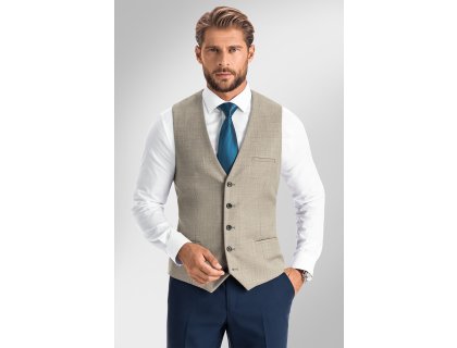 Pánská vesta BANDI, model TAILORED PONTARELLI Sabbia