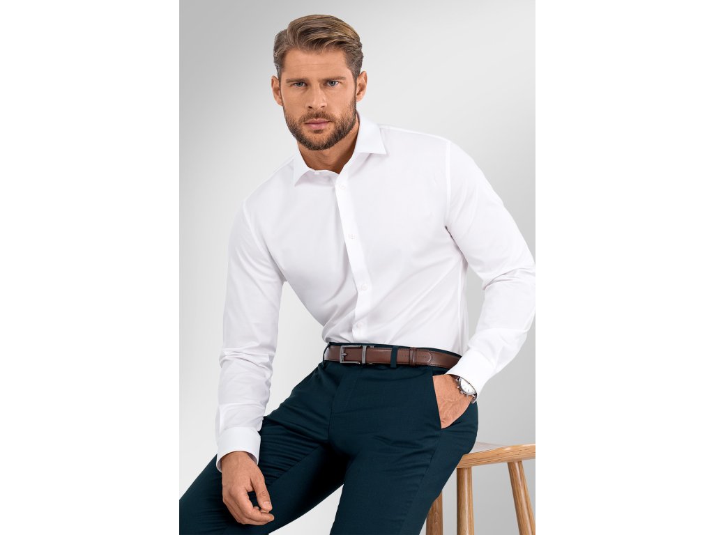 Pánská košile BANDI, model SLIM EDMONTE Bianco