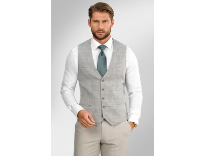 Pánská vesta BANDI, model TAILORED INCERATI Sabbia