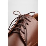 Kulaté voskované tkaničky do bot BANDI LANCI, Maron