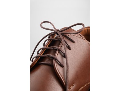 Kulaté voskované tkaničky do bot BANDI LANCI, Maron