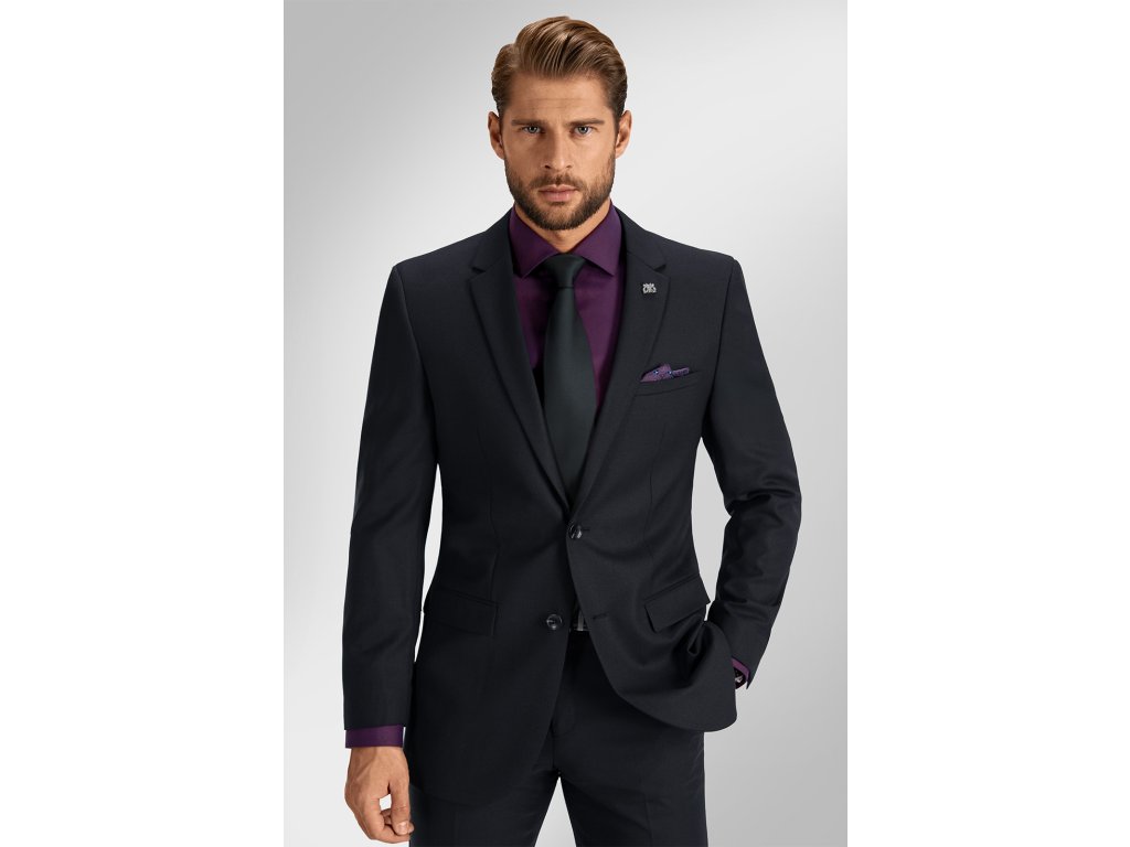Pánský oblek BANDI PAGANELLI Nero, střih TAILORED FIT