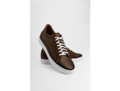 Pánské kožené tenisky BANDI, model MONTI Maron