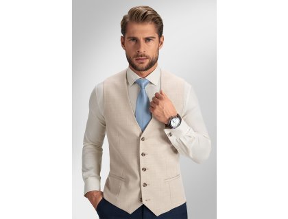 Pánská vesta BANDI, model SLIM TUSCINI Sabbia