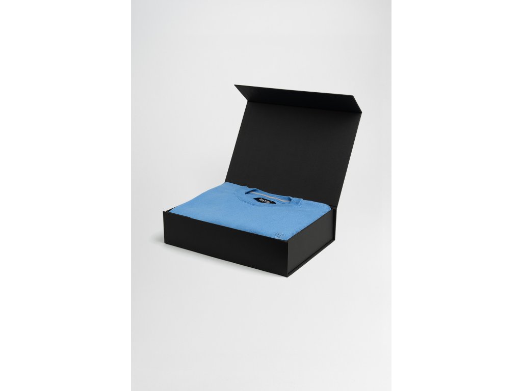 Pánský svetr QUARINO Celest v dárkovém boxu