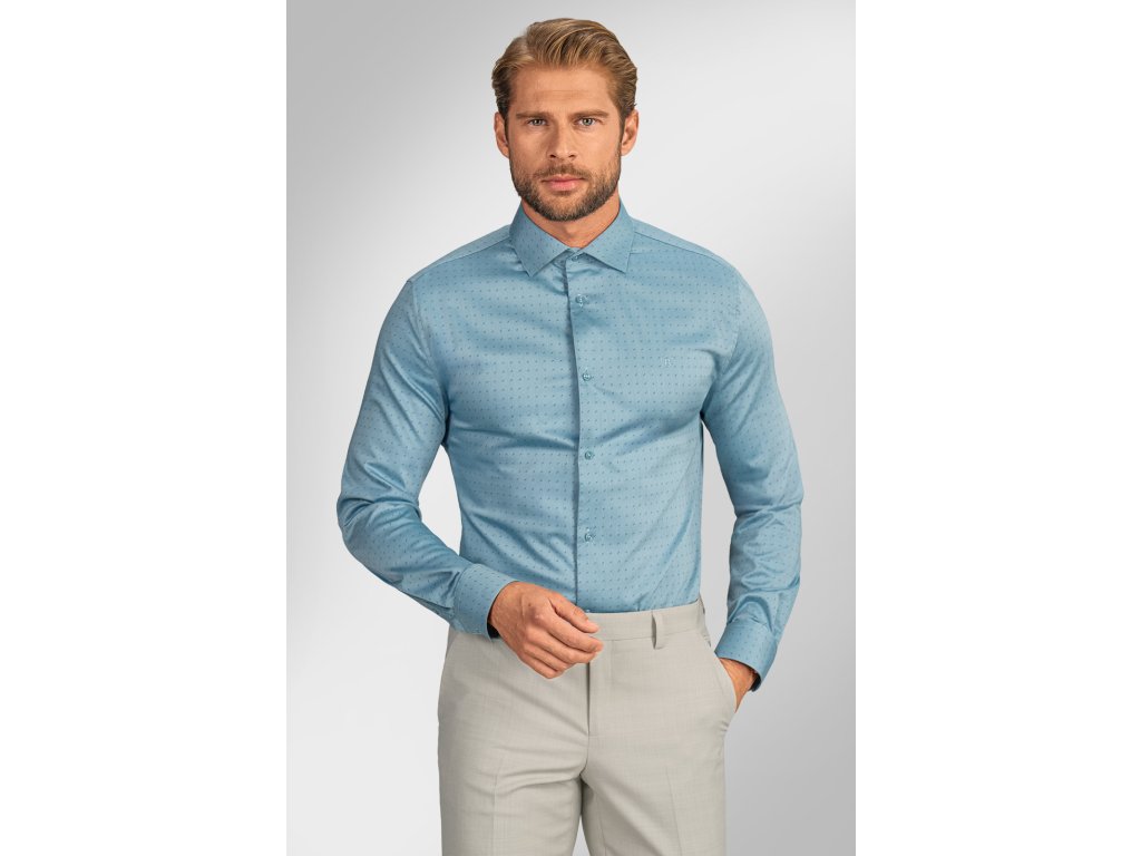 Pánská košile BANDI, model REGULAR ERMINO Ciano