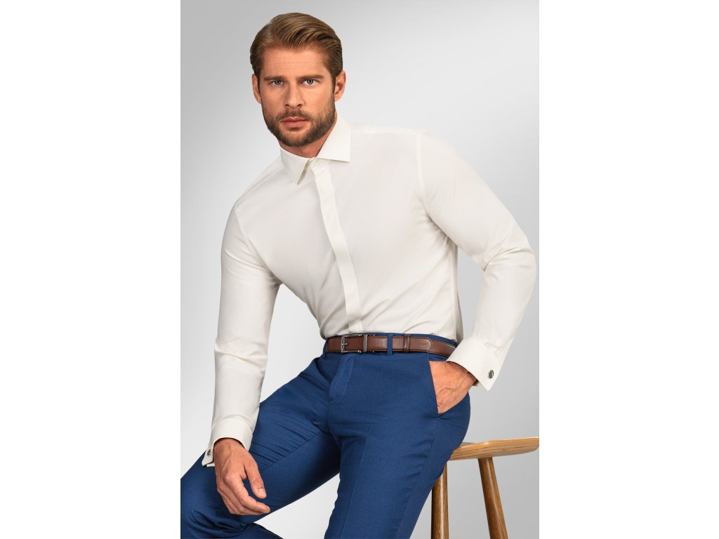 Pánská košile BANDI, model SLIM CIADUX Cremo