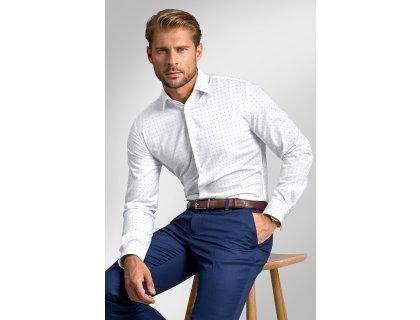 Pánská košile BANDI, model REGULAR CORDUSIO Bianco