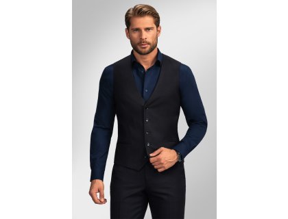 Pánská vesta BANDI, model SLIM SAVARO Nero
