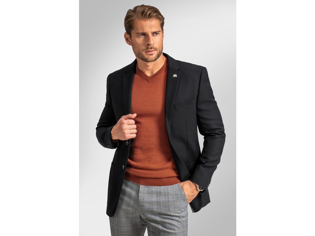 Pánské sako BANDI, model TAILORED SIMENTO Nero