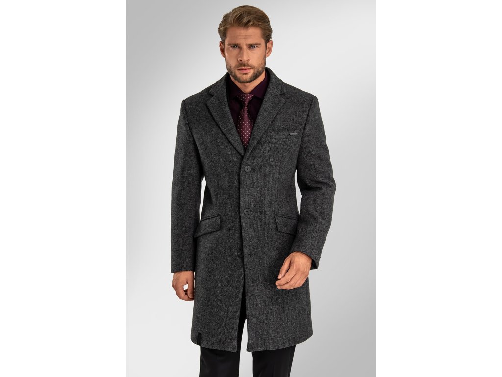 Pánský kabát BANDI, model TAILORED LUCILLO Basalto