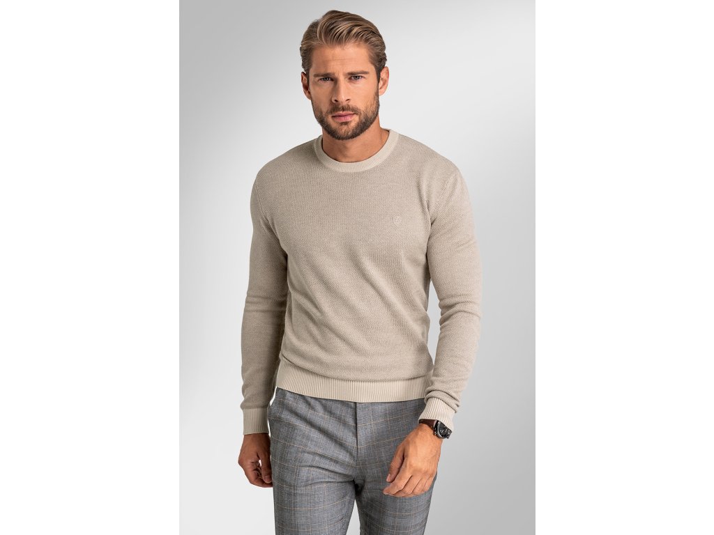 Pánský svetr BANDI, model EDGARO Biscotto