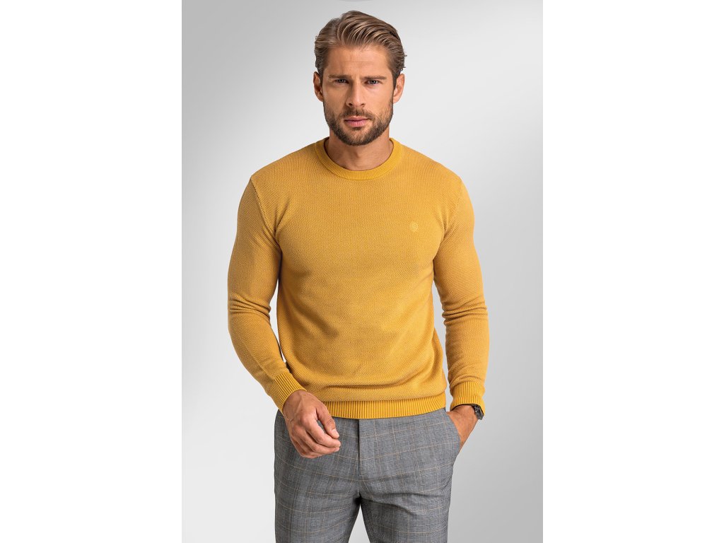 Pánský svetr BANDI, model EDGARO Ochre