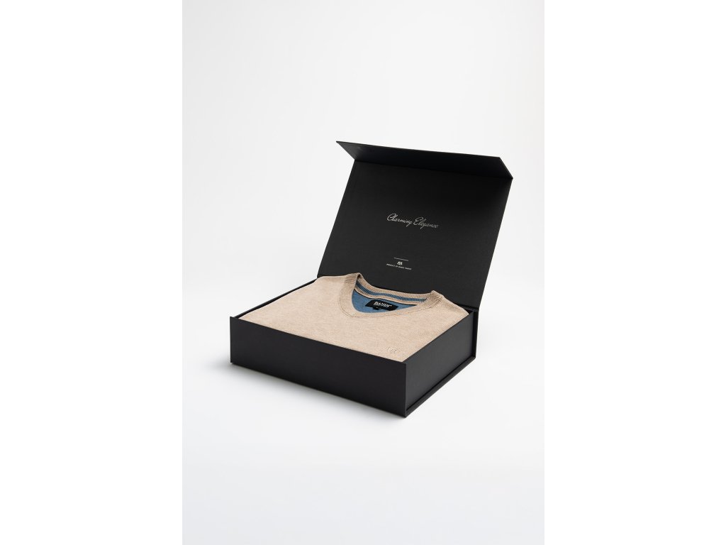 Pánský svetr MARCELIO Biscotto v dárkovém boxu