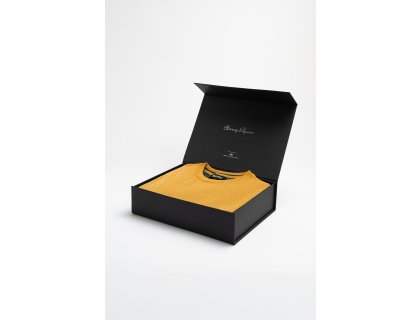 Pánský svetr EDGARO Ochre v dárkovém boxu