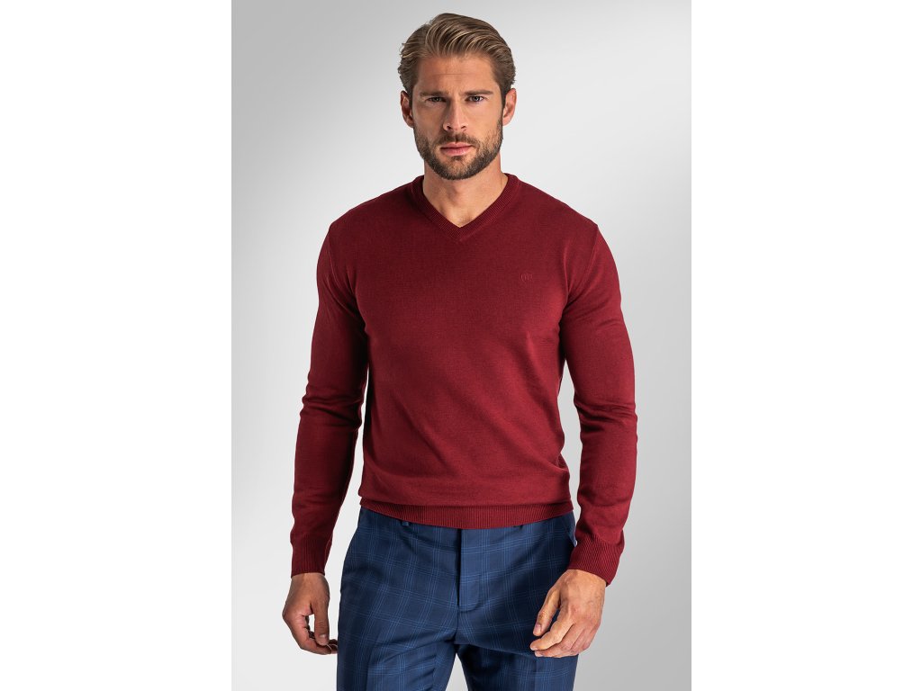 Pánský svetr BANDI, model MARCELIO Wine