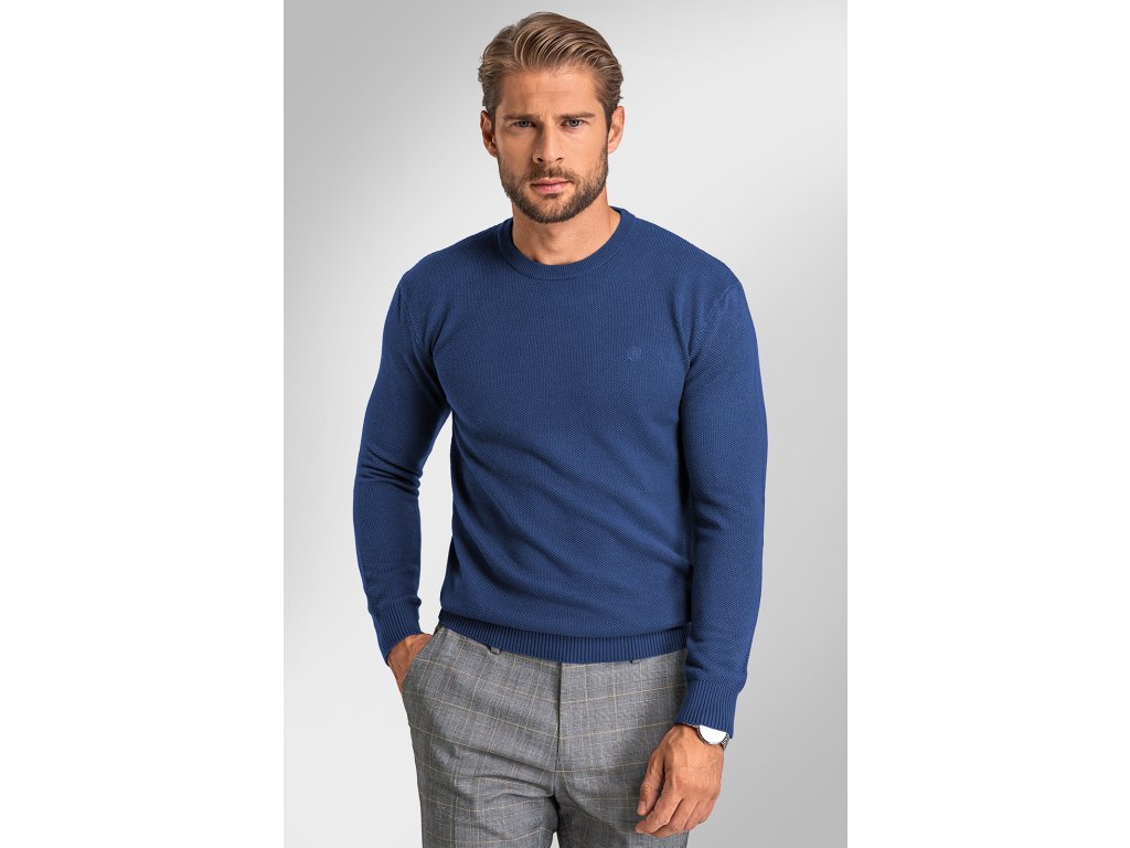 Pánský svetr BANDI, model EDGARO Indaco