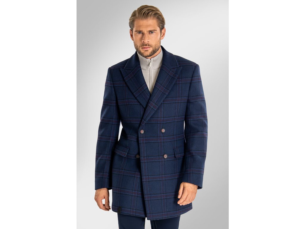 Pánský kabát BANDI, model SLIM POMERIO Marin