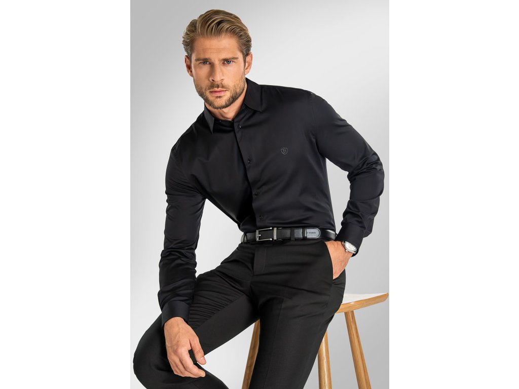 Pánská košile BANDI, model SLIM SIGNIERO Nero