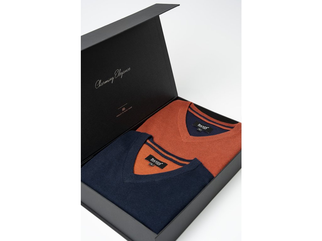 Set pánských svetrů MARCELIO Siena a Marin, 2 ks v dárkovém boxu