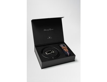 Set dvou pánských opasků BANDI, model VENTARO Nero