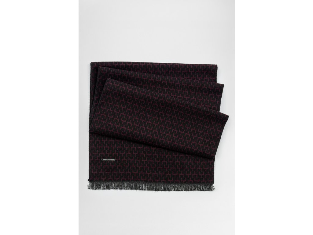 Pánská šála BANDI, model VELUTO Sangre