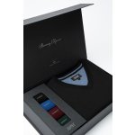 Set pánského svetru MARCELIO Nero a ponožek v dárkovém boxu