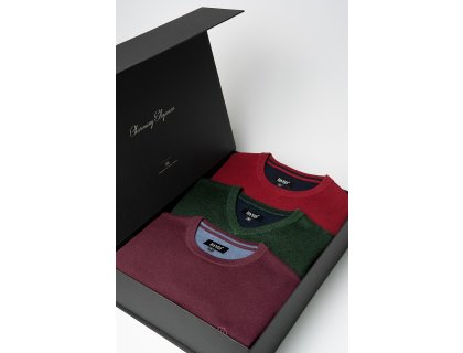 Set pánských svetrů MORISTO, 3 ks v dárkovém boxu