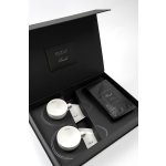 Porcelánové šálky s kávou BANDI, Bianco, v dárkovém boxu