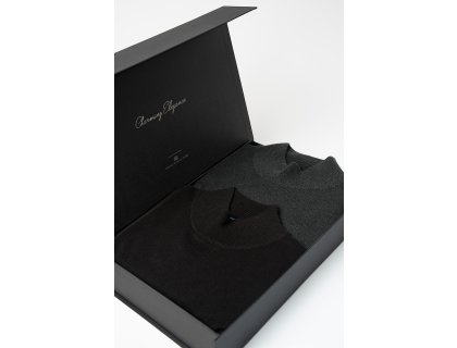 Set pánských roláků SERAFIO Nero a Emerald, 2 ks v dárkovém boxu