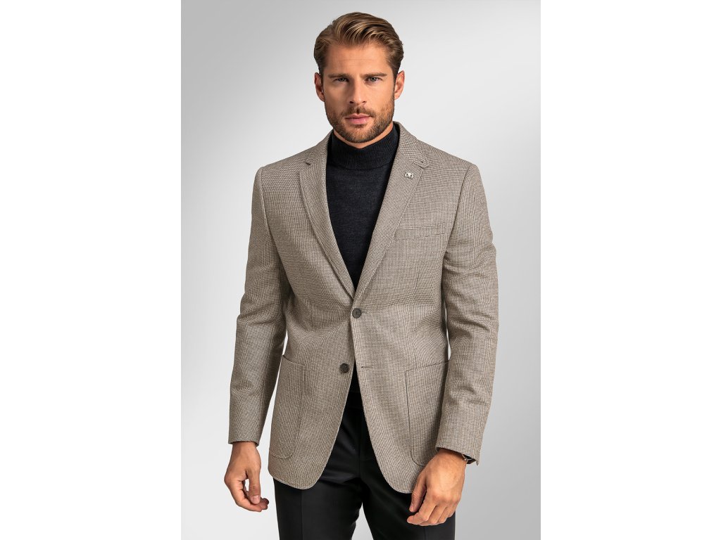 Pánské sako BANDI, model SLIM DARICETO Sabbia