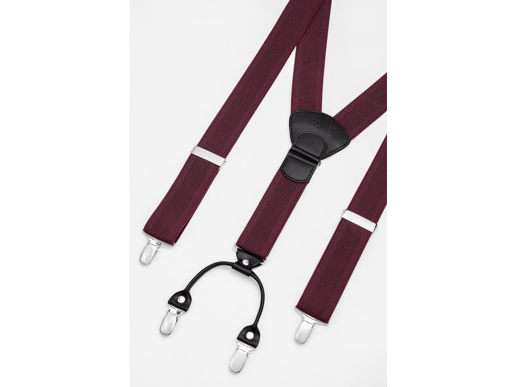 Pánské šle BANDI, model PASIATO Sangre