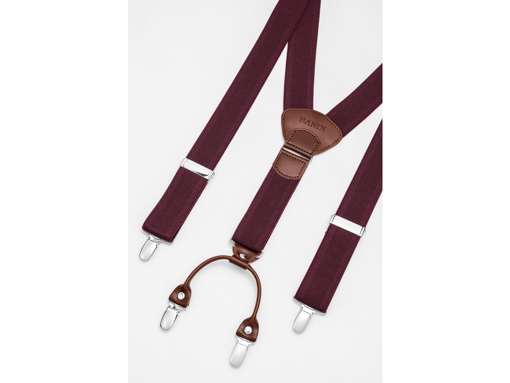 Pánské šle BANDI, model RESIANO Sangre